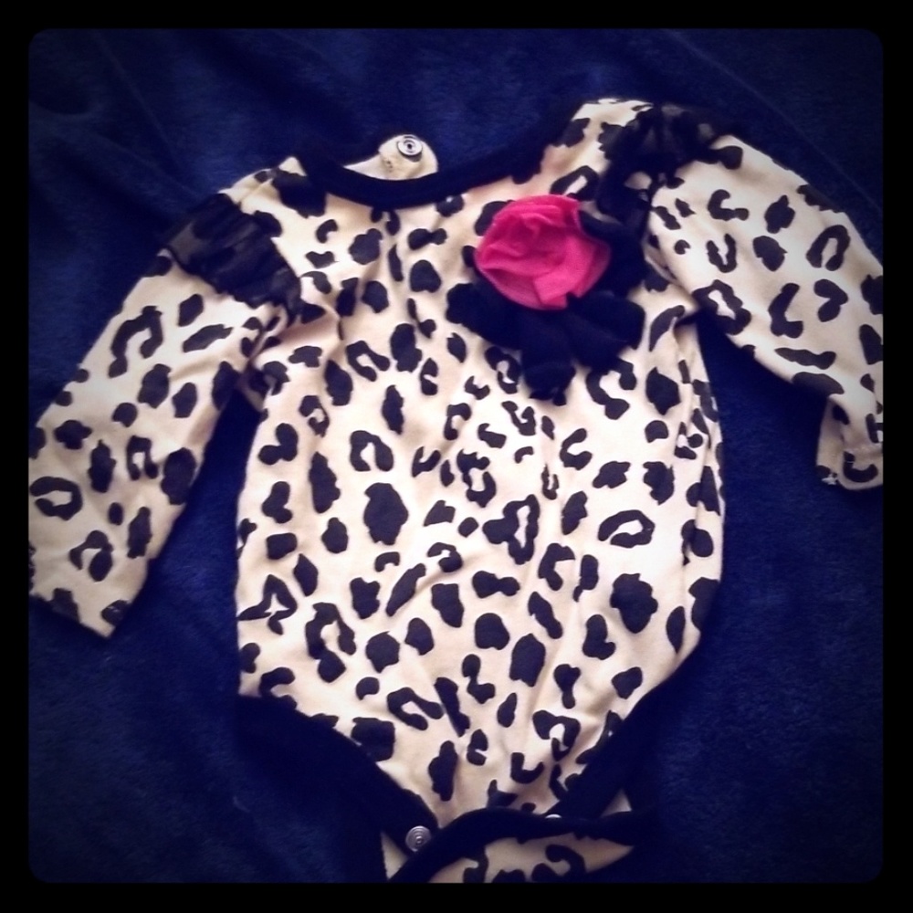 Leopard print onsie
